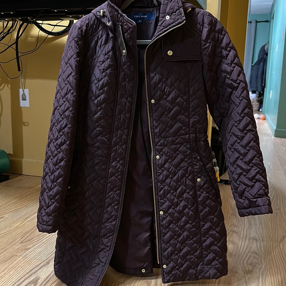 Cole haan quilted coat
